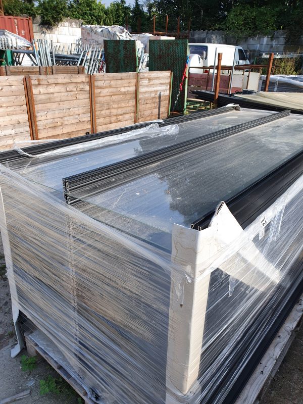 Glazen panelen - overkapping dak opaal - 2443x1056 mm