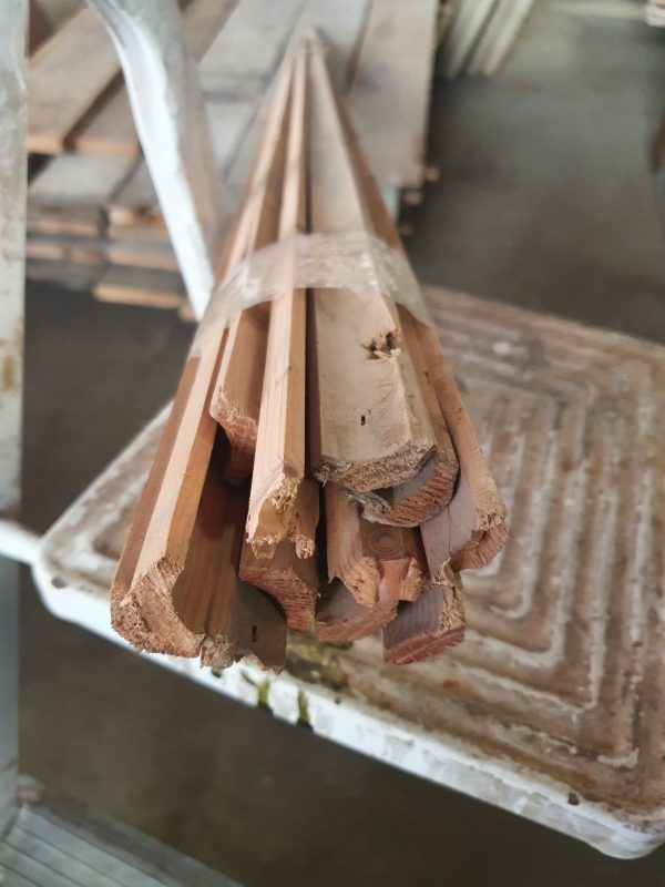 Holle latten - 22x22 mm - 25 m1