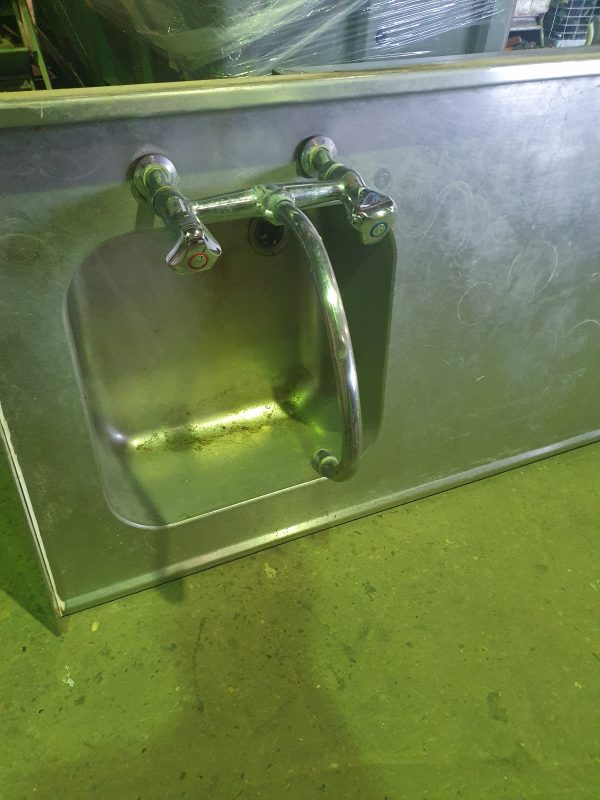 RVS werkblad met fornuis en wasbak - Afbeelding 3
