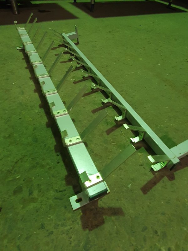 RVS kapstokken met 10 haken - 101 cm - Afbeelding 3
