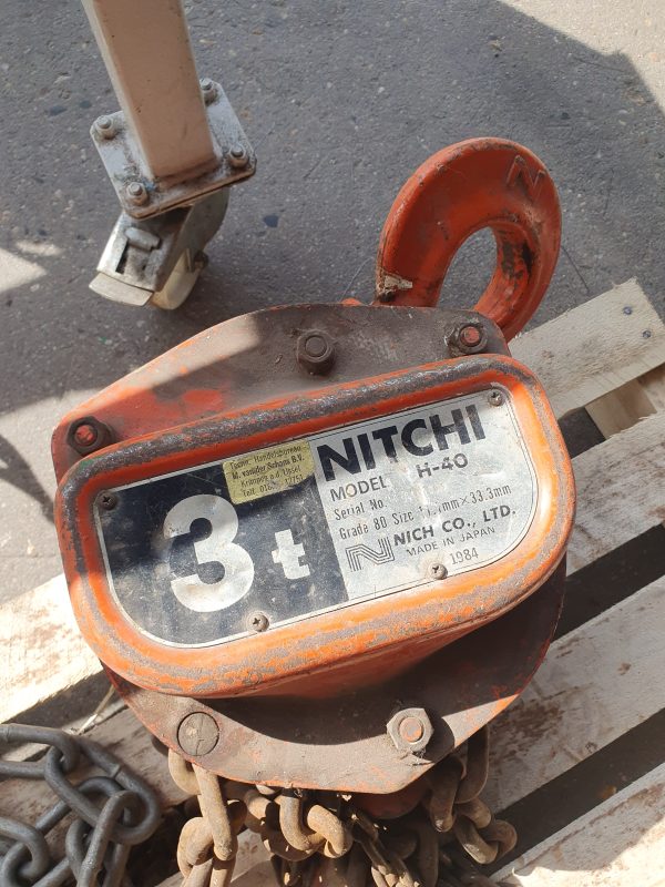 Nitchi H-40 handtakel | 3 ton