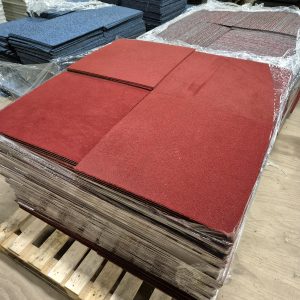 Tapijttegels rood - 50x50 cm