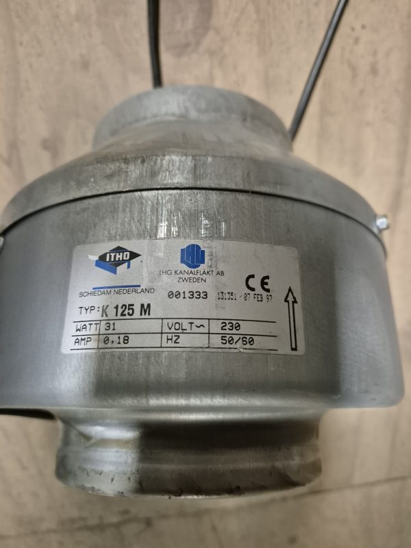 Itho axiaal ventilator - K 125 m - Afbeelding 3