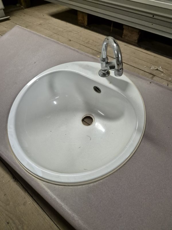 Aanrechtblad met wasbakje en waterkraan - Paars - Afbeelding 2