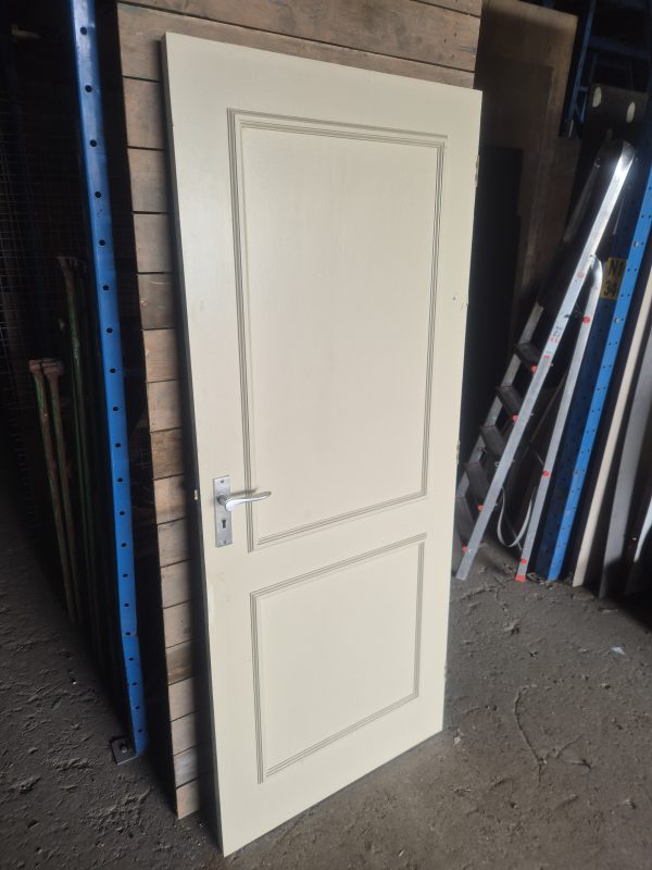 Gebruikte binnendeur met 2 panelen – 82,5x201 cm - 11209