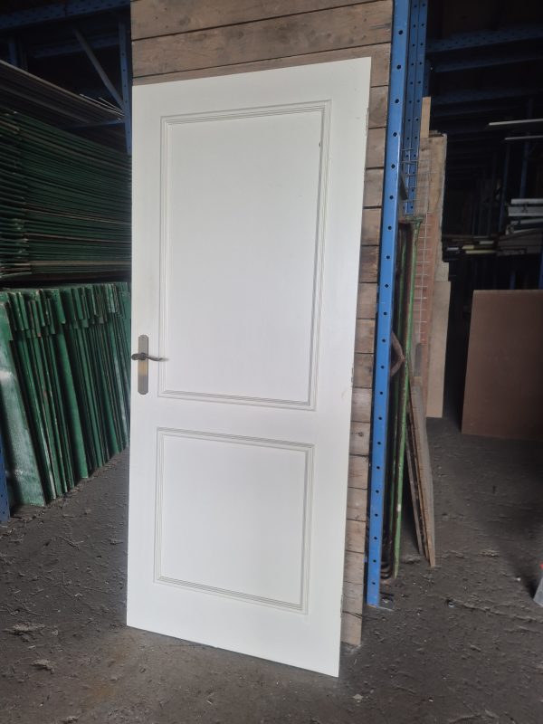 Gebruikte binnendeur met 2 panelen – 82,5x201 cm - 11212