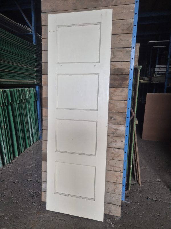Gebruikte binnendeur met 4 panelen – 62,5x201 cm - 11218