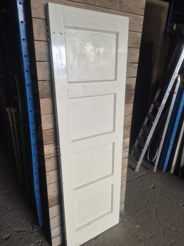 Gebruikte binnendeur met 4 panelen – 62,5x201 cm - 11218 - Afbeelding 2