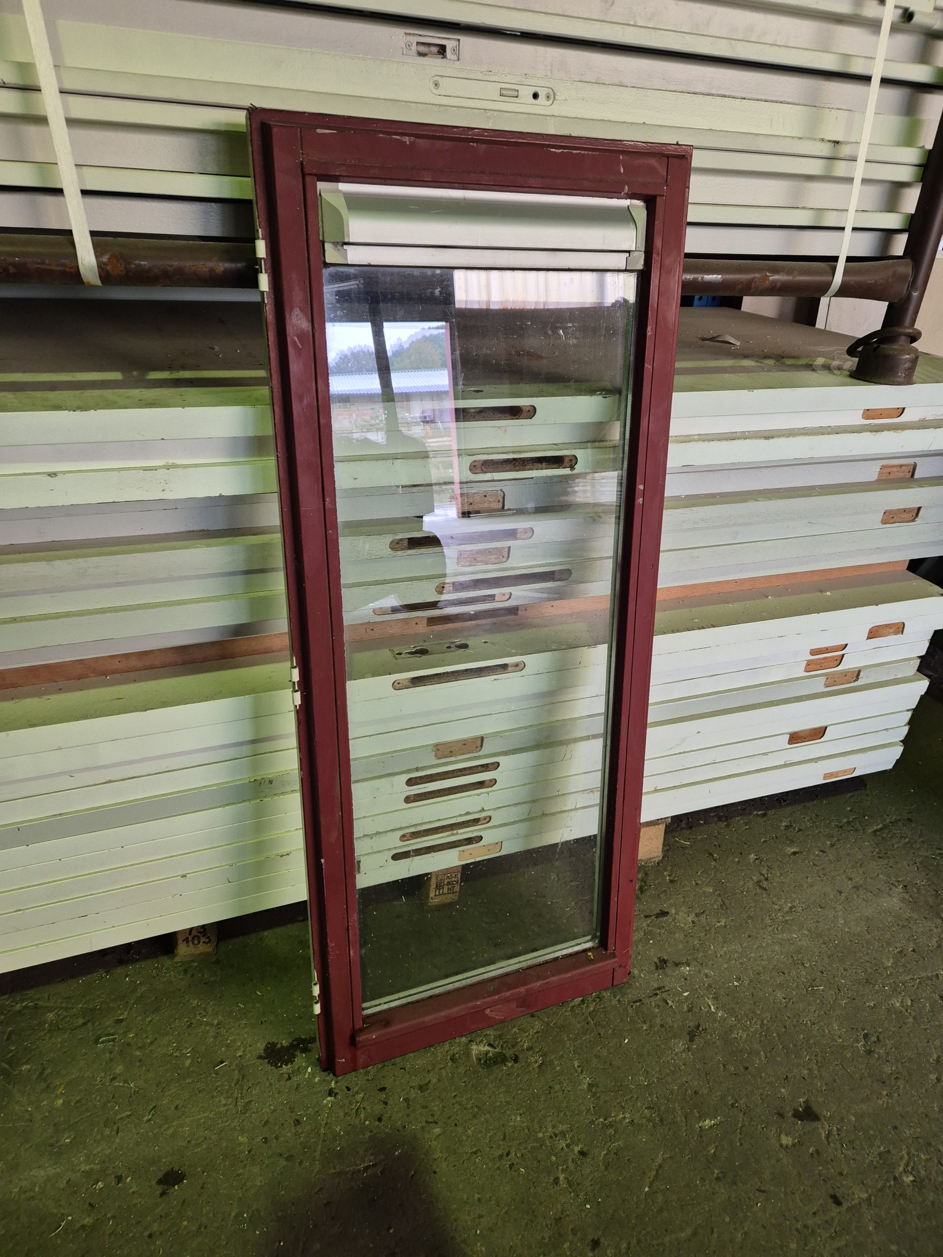 Binnenraam met dubbel glas - 57x133,5 cm