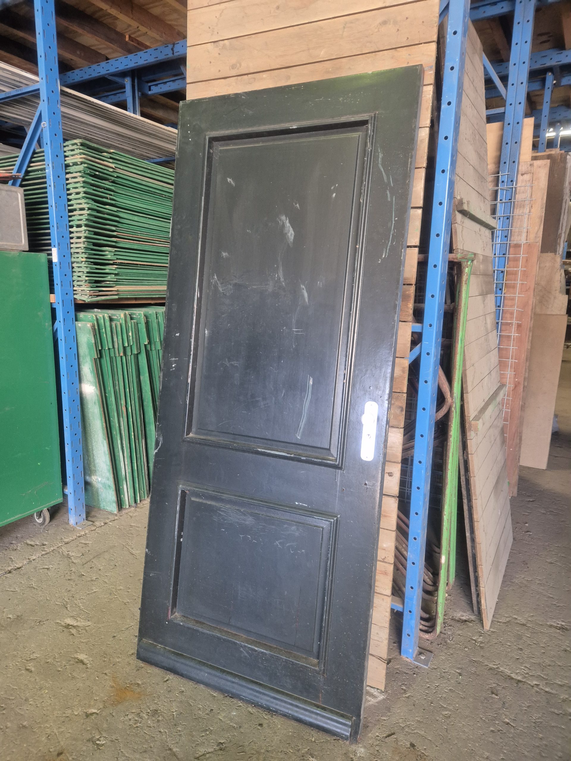 Hardhouten buitendeur met panelen - 87x211,5 cm