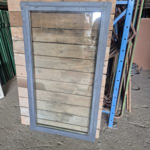 Hardhouten binnenraam met dubbel glas - 72,5x128,5 cm