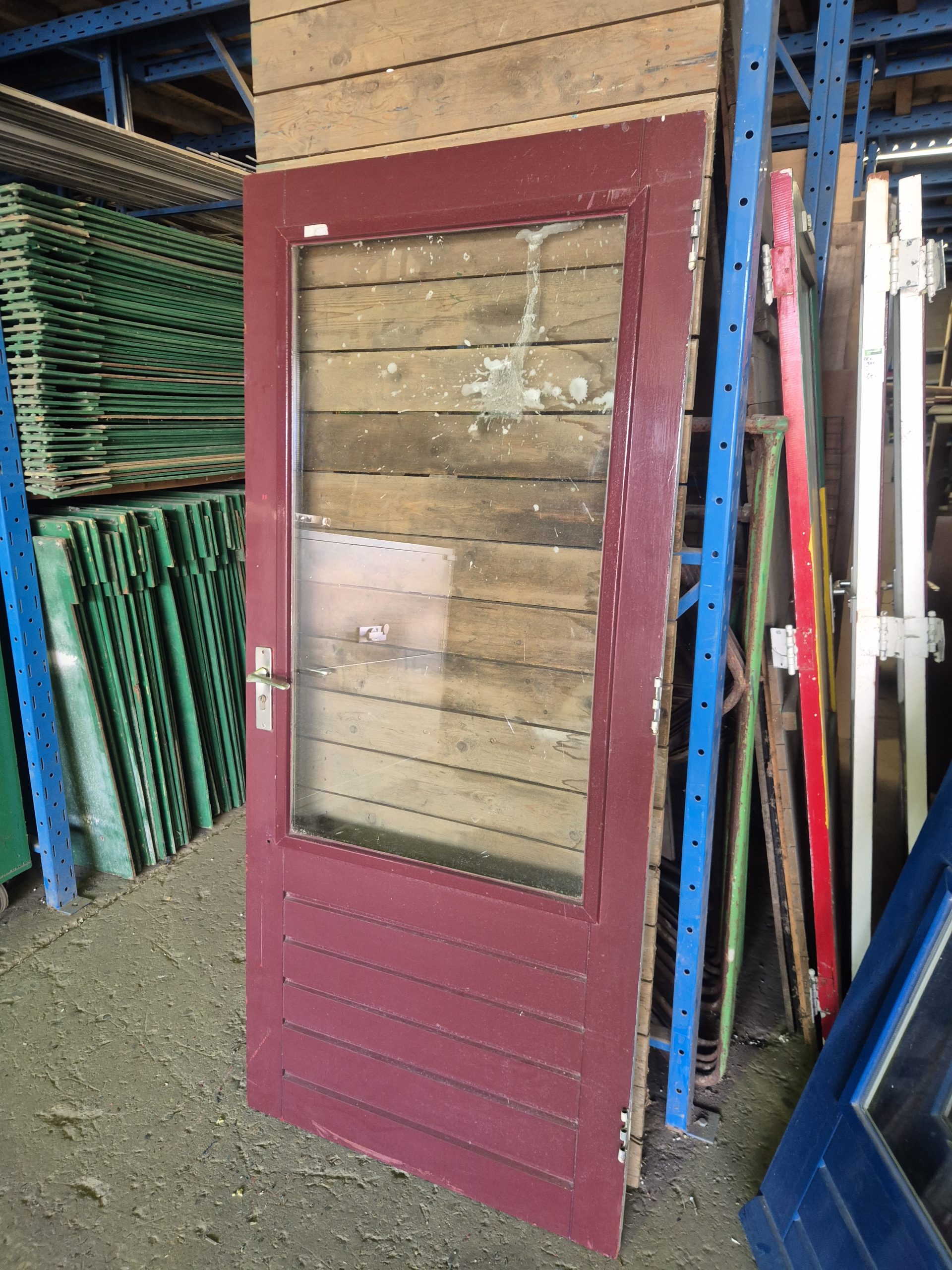 Gebruikte achterdeur - Hardhout - Dubbel glas - 11238