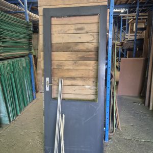 Hardhouten achterdeur - Zonder glas - 11235