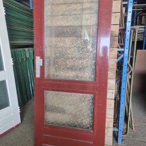 Gebruikte voordeur met dubbel glas - 87x200,5 cm