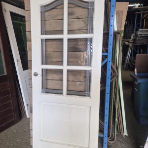 Binnendeur met glas in lood - Paneeldeur met glas - 13120