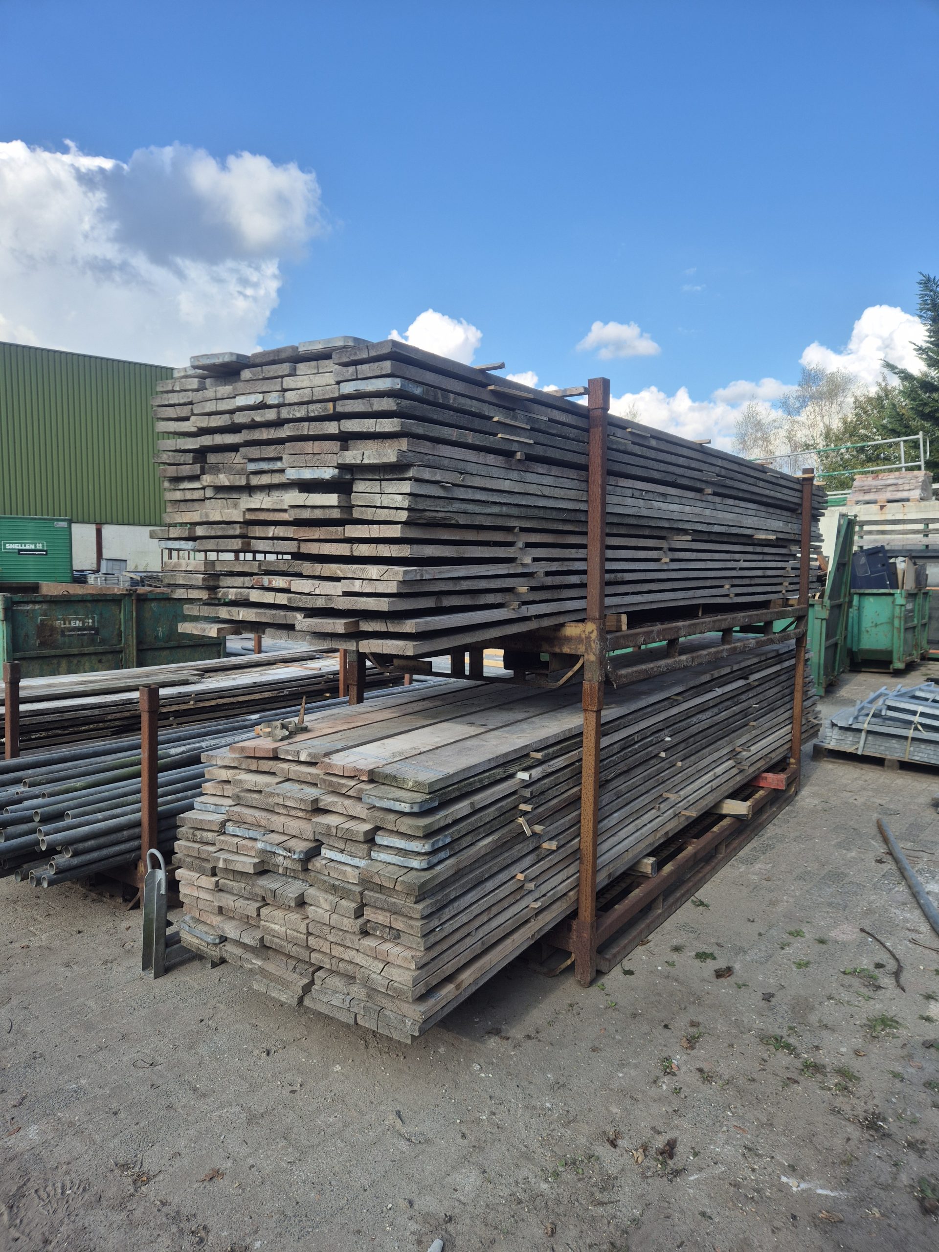 Steigerplanken - Hout - Gebruikt - 500 cm