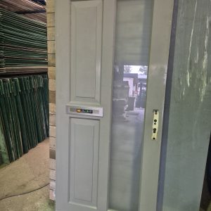 Voordeur met glas - Hardhout - 93x211 cm - 13215