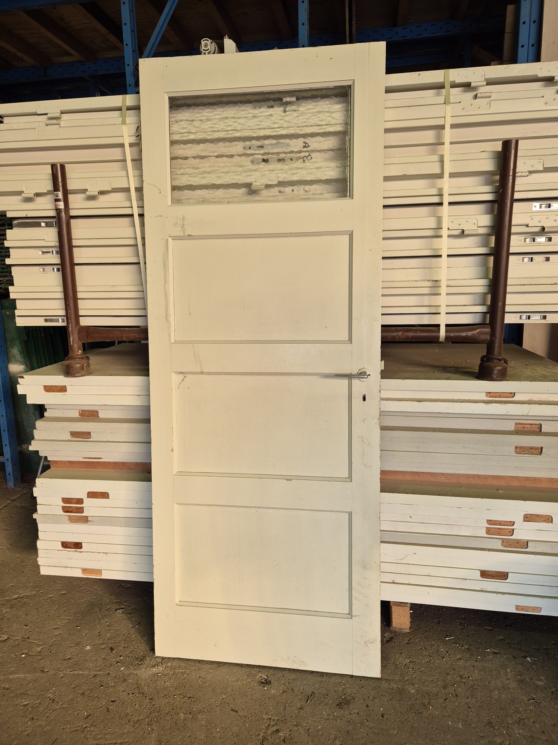 Paneeldeur 4-vaks met glas - 81,5x211 cm - 12142