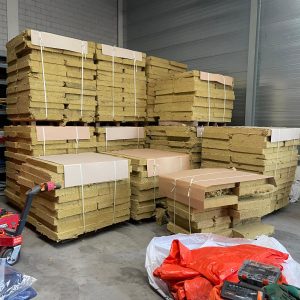 Steenwol isolatie harde persing - 10 cm dik