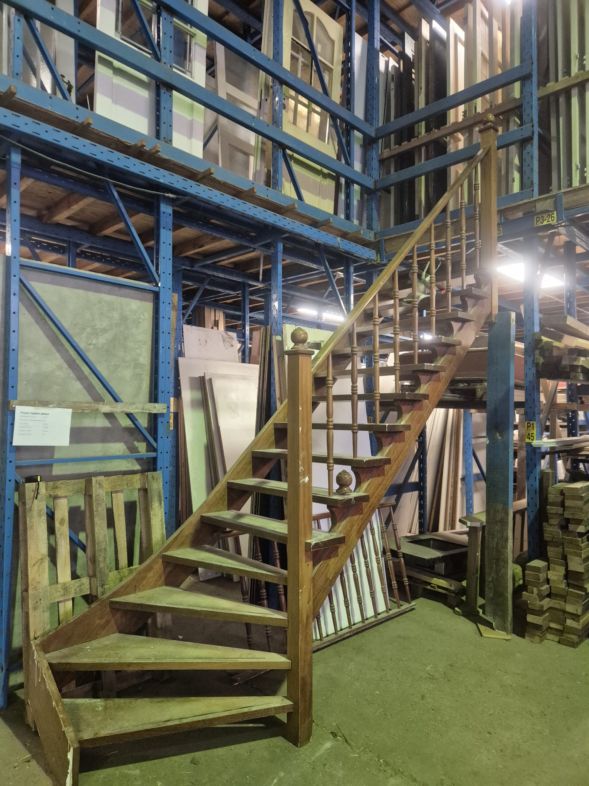Verdiepingstrap - Hout - 286 cm hoog