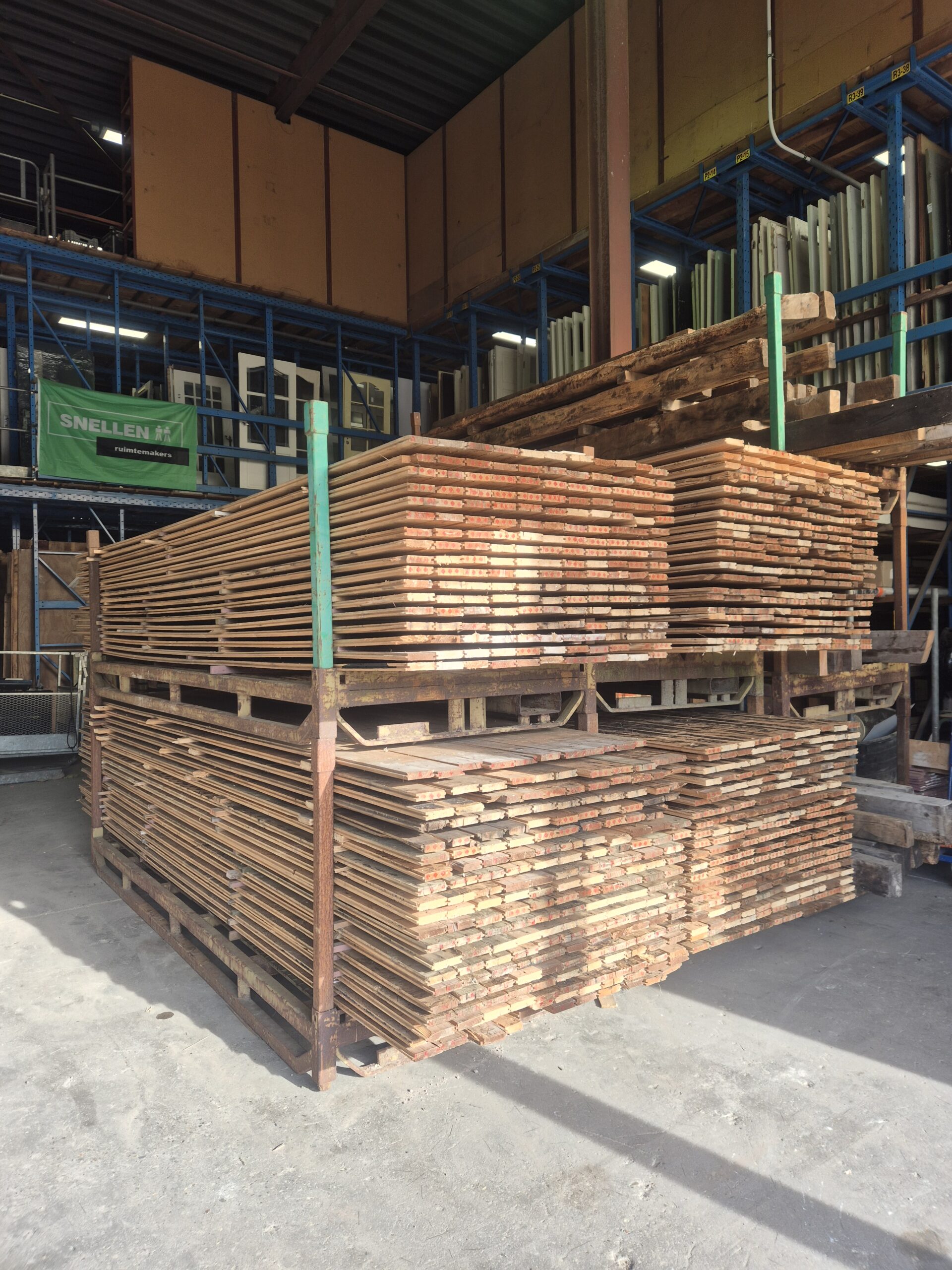 Dakbeschot / vloerplanken (mes & groef) – circulair & spijkervrij - 20 mm - Afbeelding 5