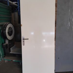 Gebruikte stompe vlakke binnendeur - 82,5x201,5 cm - 13239