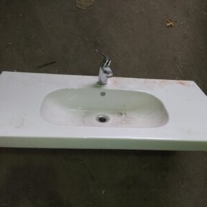 Duravit brede wastafel met water kraan - 103,5x48 cm