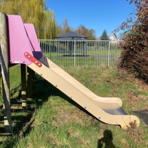 Buiten glijbaan met balustrade - 100 cm breed