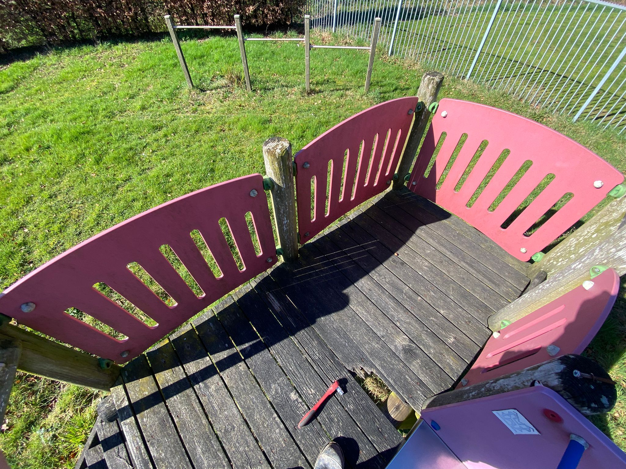 Buiten glijbaan met balustrade - 100 cm breed - Afbeelding 4