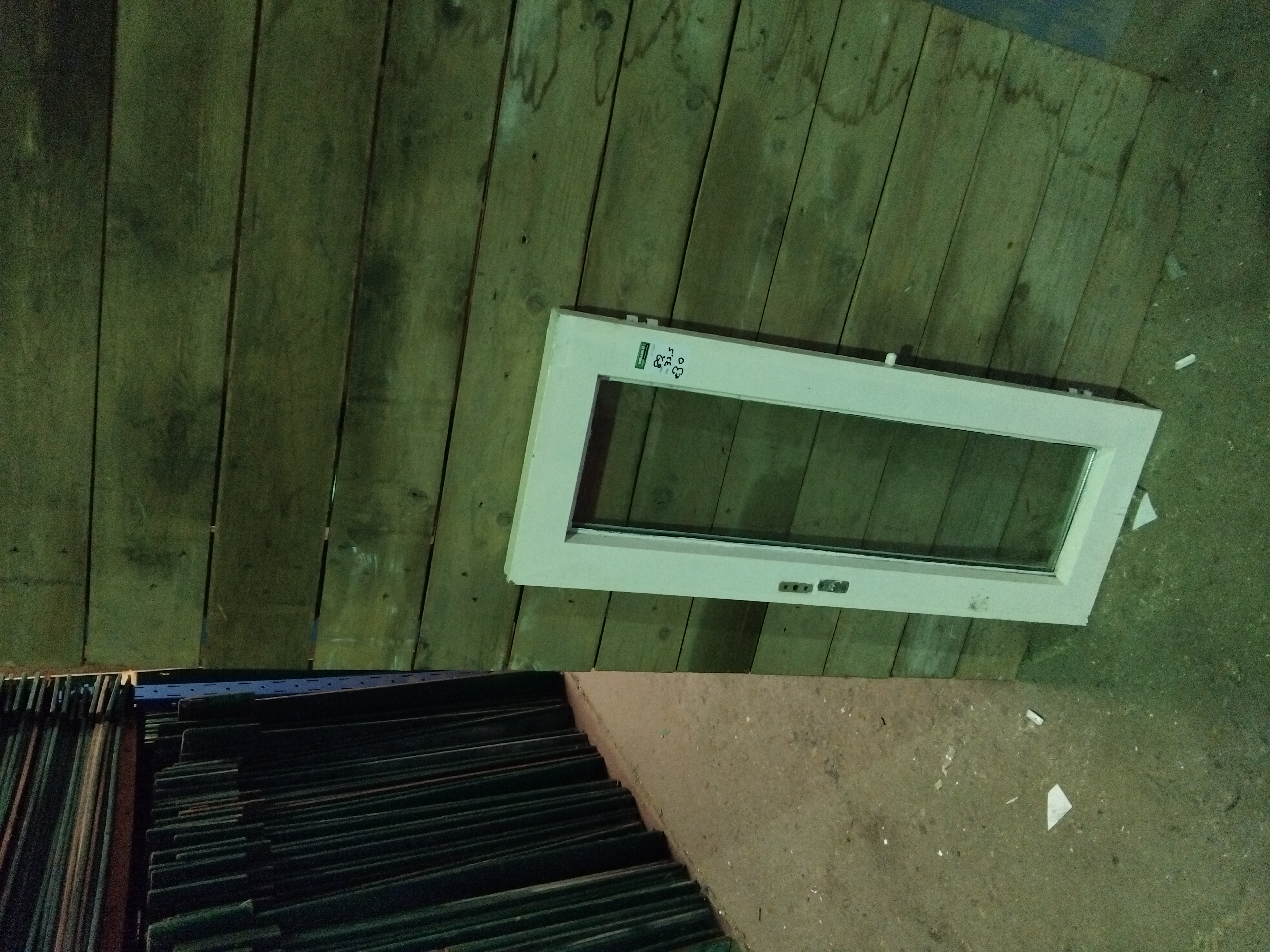 Liggend binnen raam dubbel glas - 82x33,5 cm - 13223