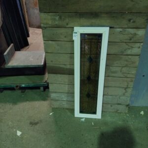 Liggend binnen raam met glas in lood - 100x30 cm