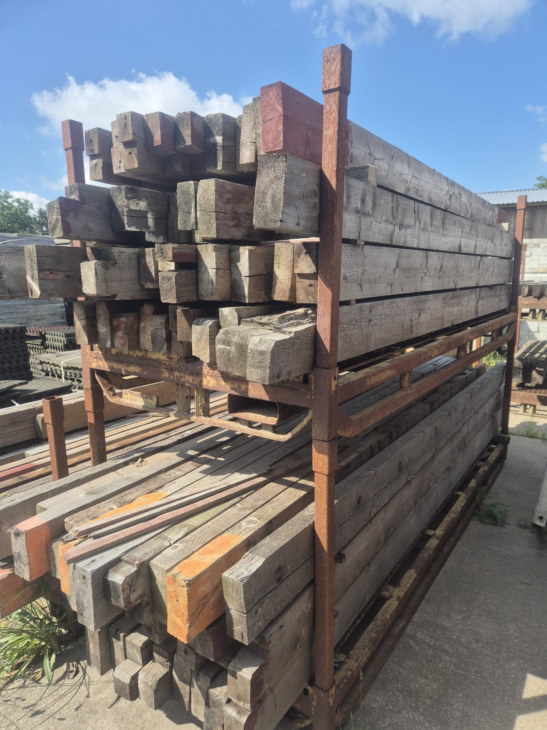 Gebruikte houten balken 180x75 mm | Circa 3500 mm | Duurzaam balkhout