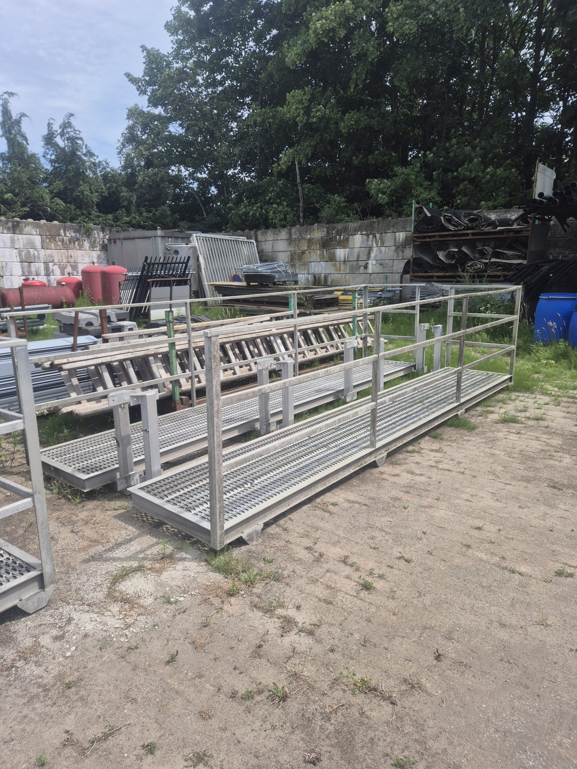 Bordes, loopbrug entresolvloer - 95x478x120 cm